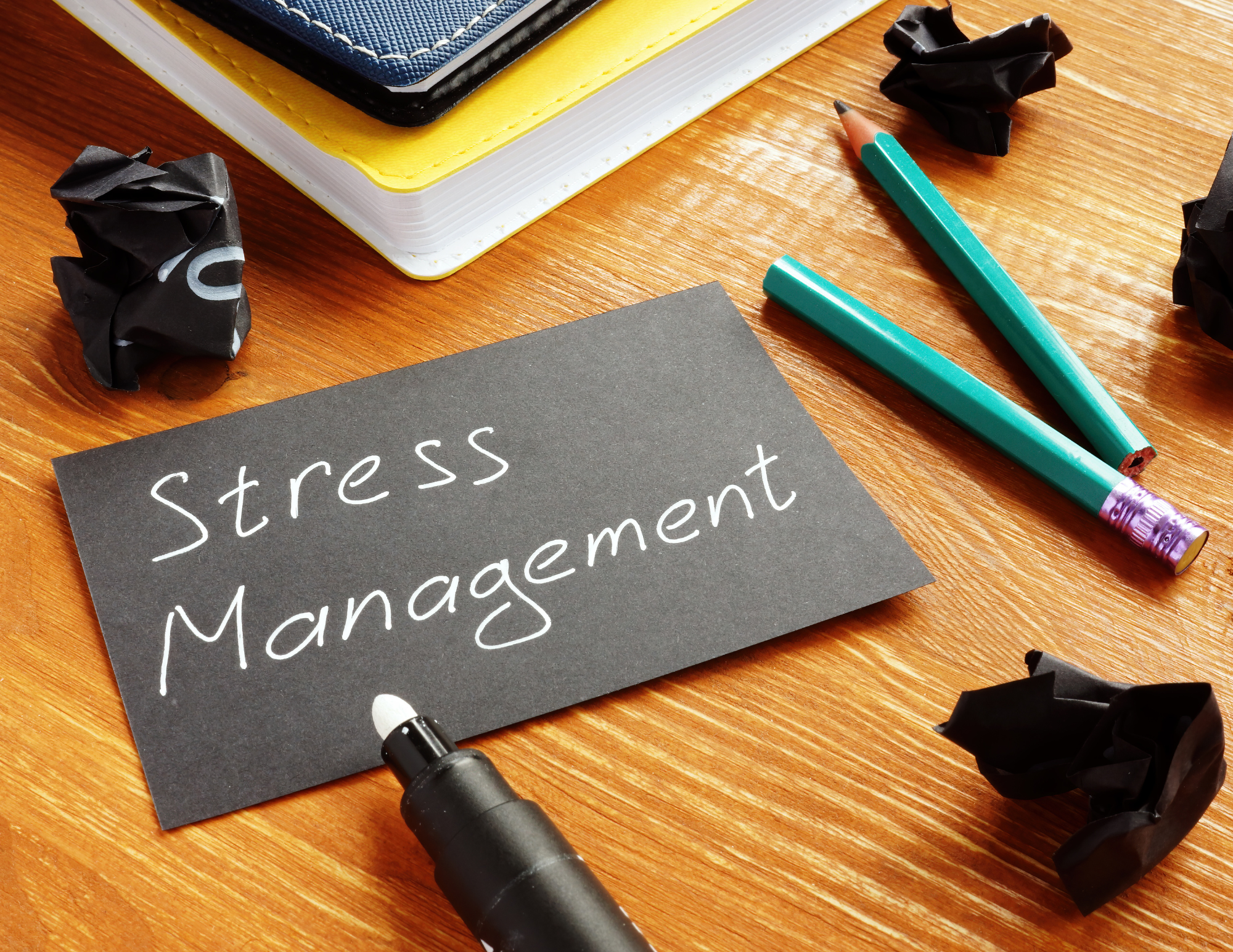 Note card with writing